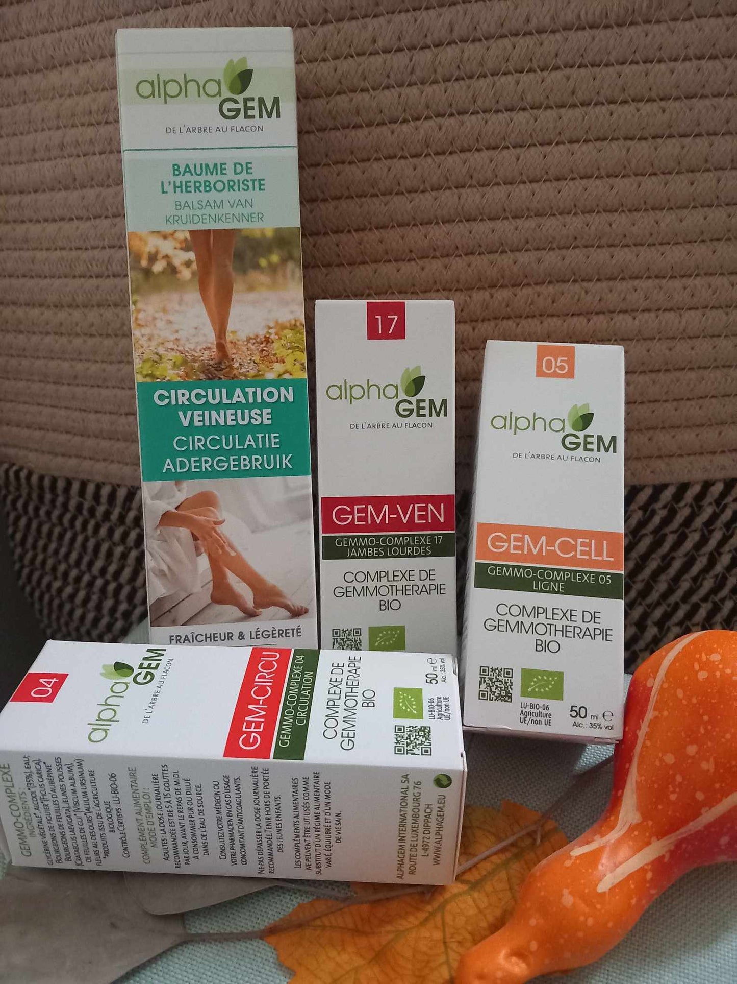 Alphagem : baume circulation veineuse