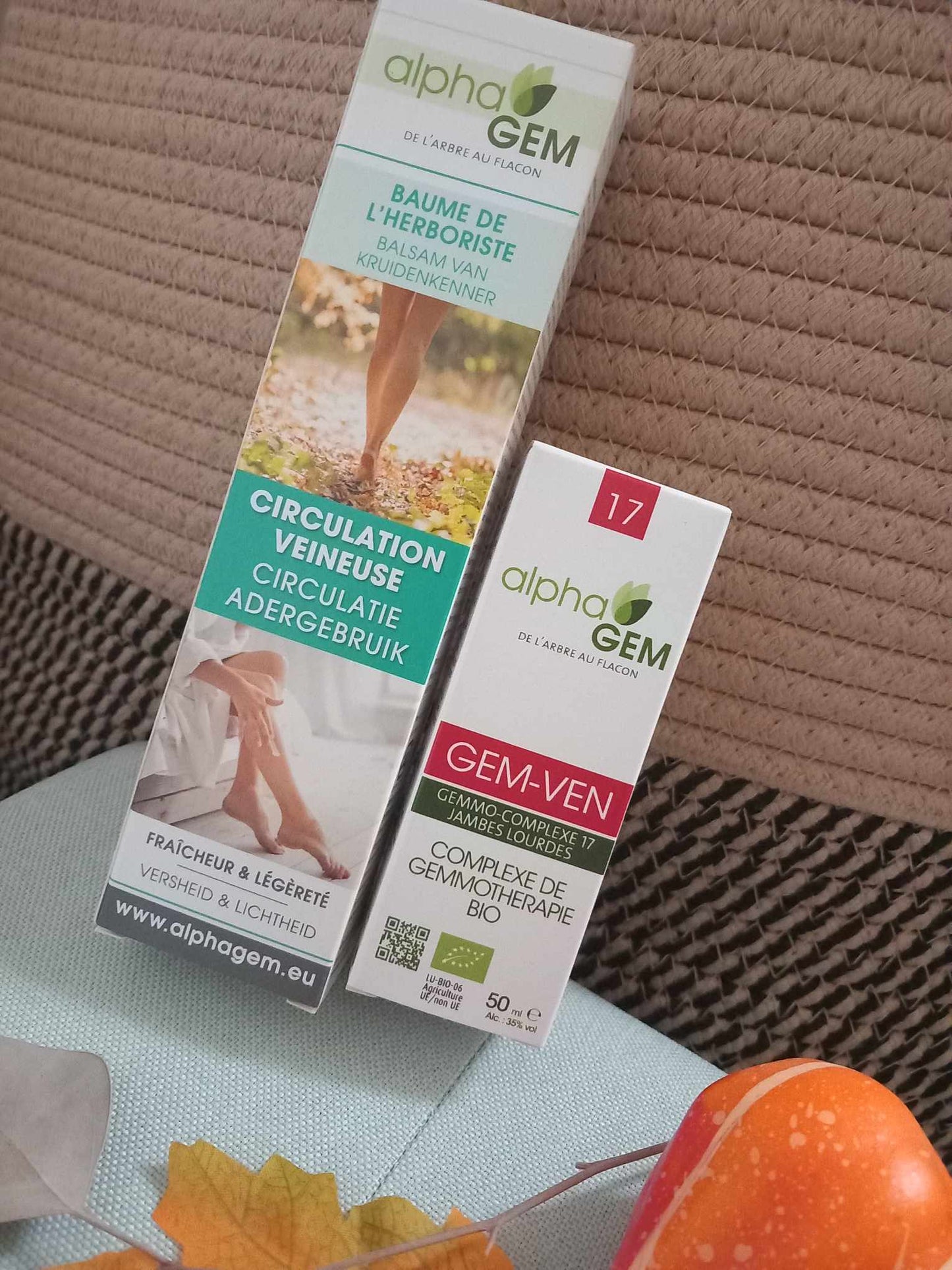 Alphagem : baume circulation veineuse