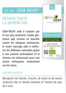 Gemmothérapie : Complexe 15 Respiration