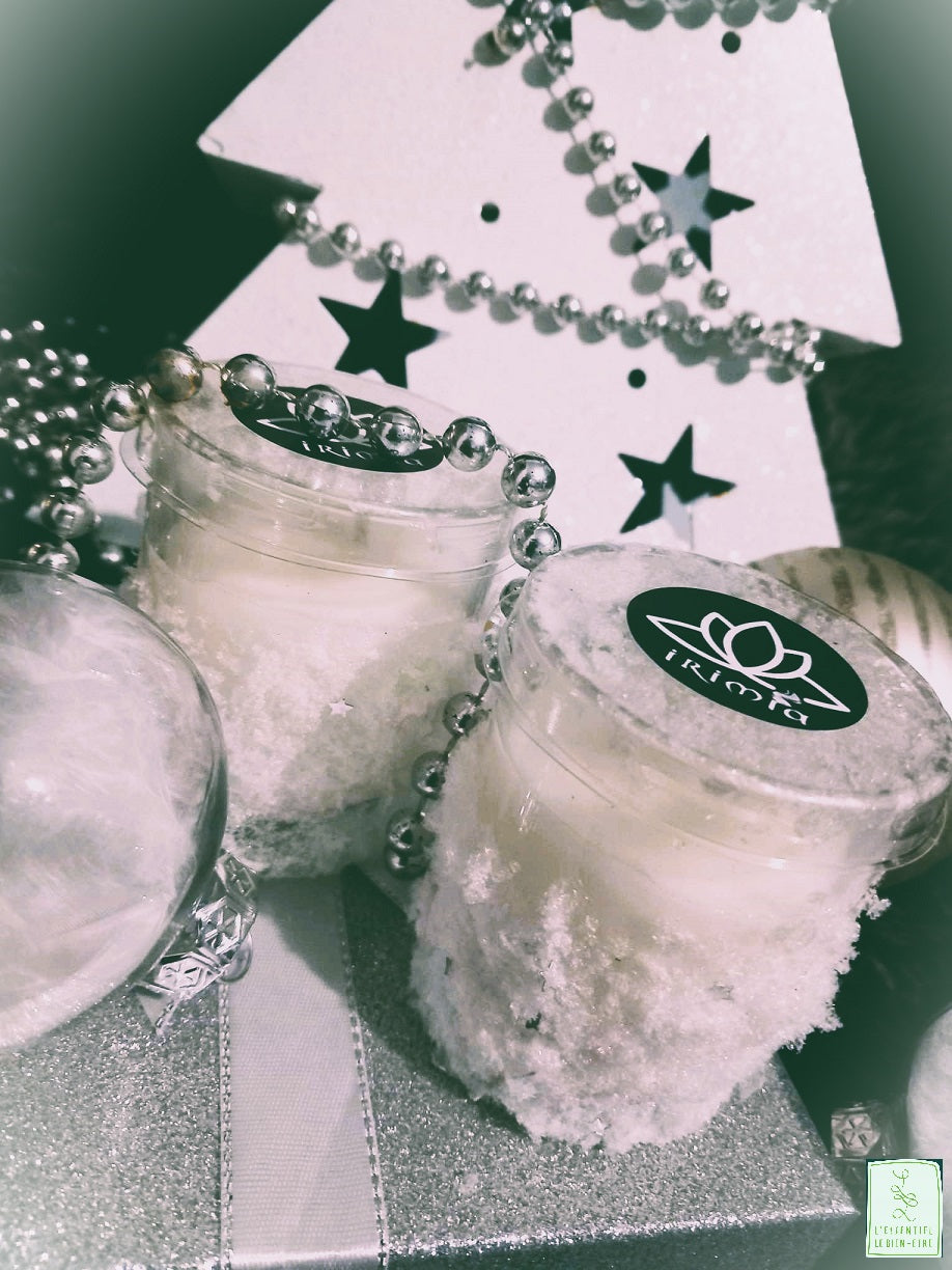 Bougie "douce nuit enneigée de la marque "Irimia"