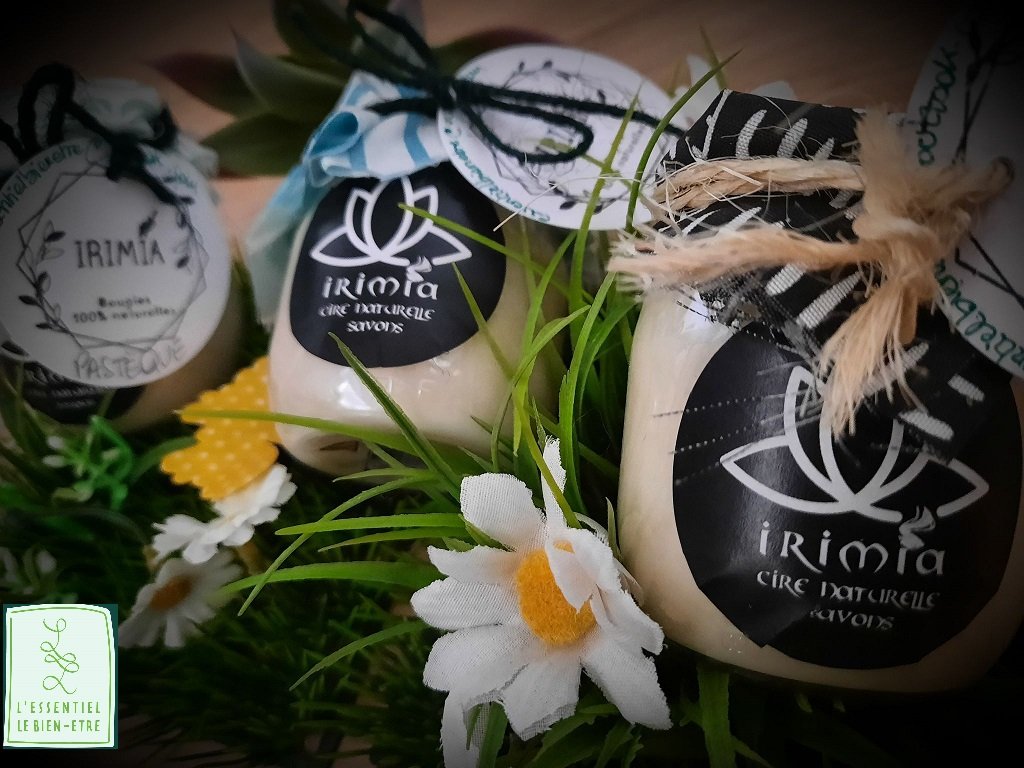 Bougie 100% naturelle à la cire de soja et parfum de Grasse