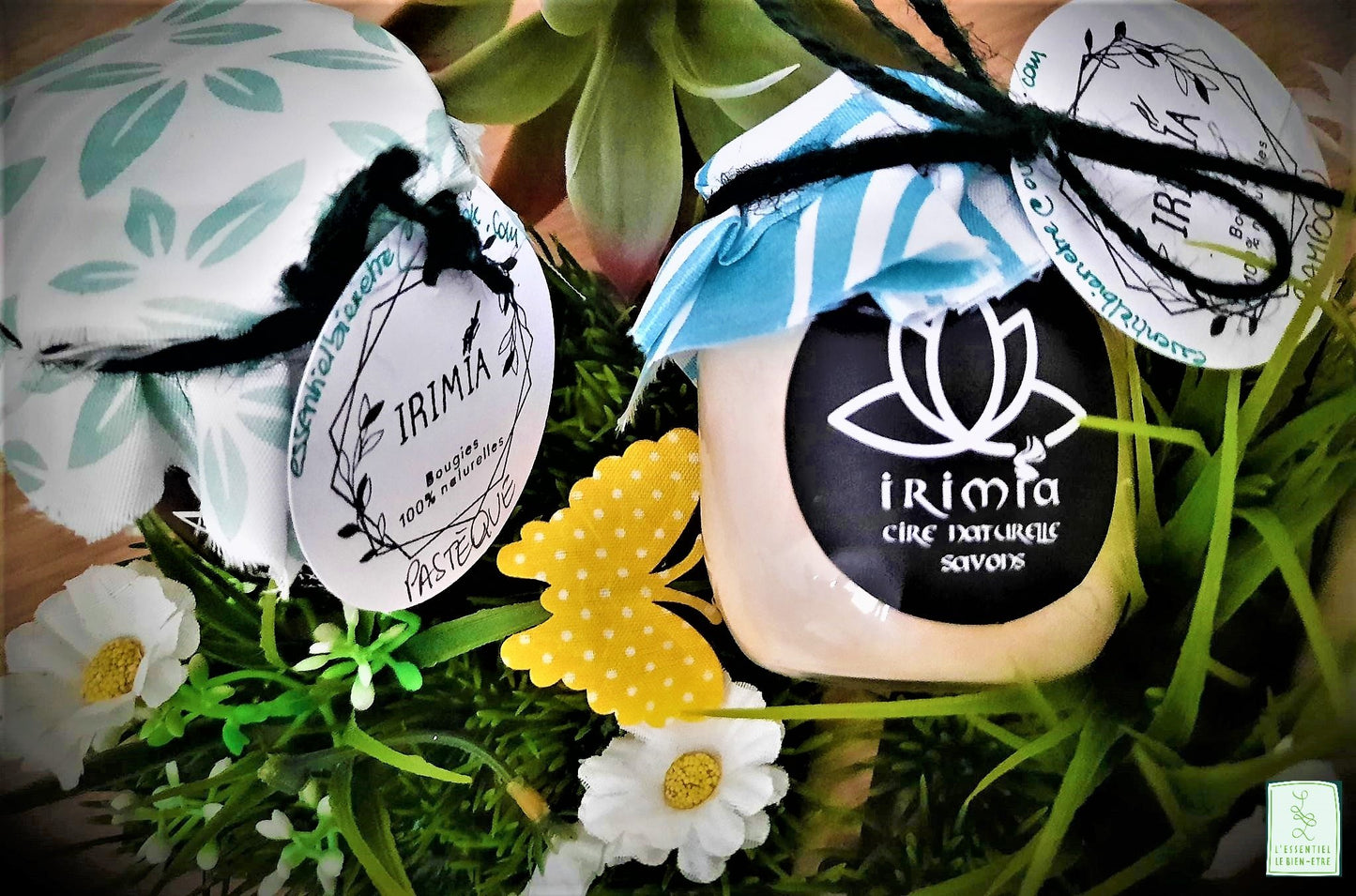 Bougie 100% naturelle à la cire de soja et parfum de Grasse