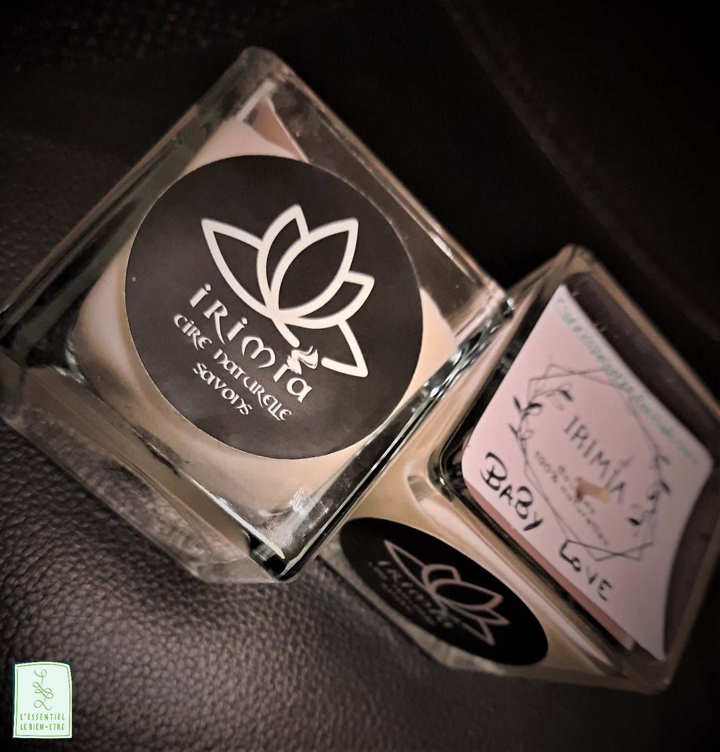 Bougie 100% naturelle à la cire de soja et parfum de Grasse : Baby love