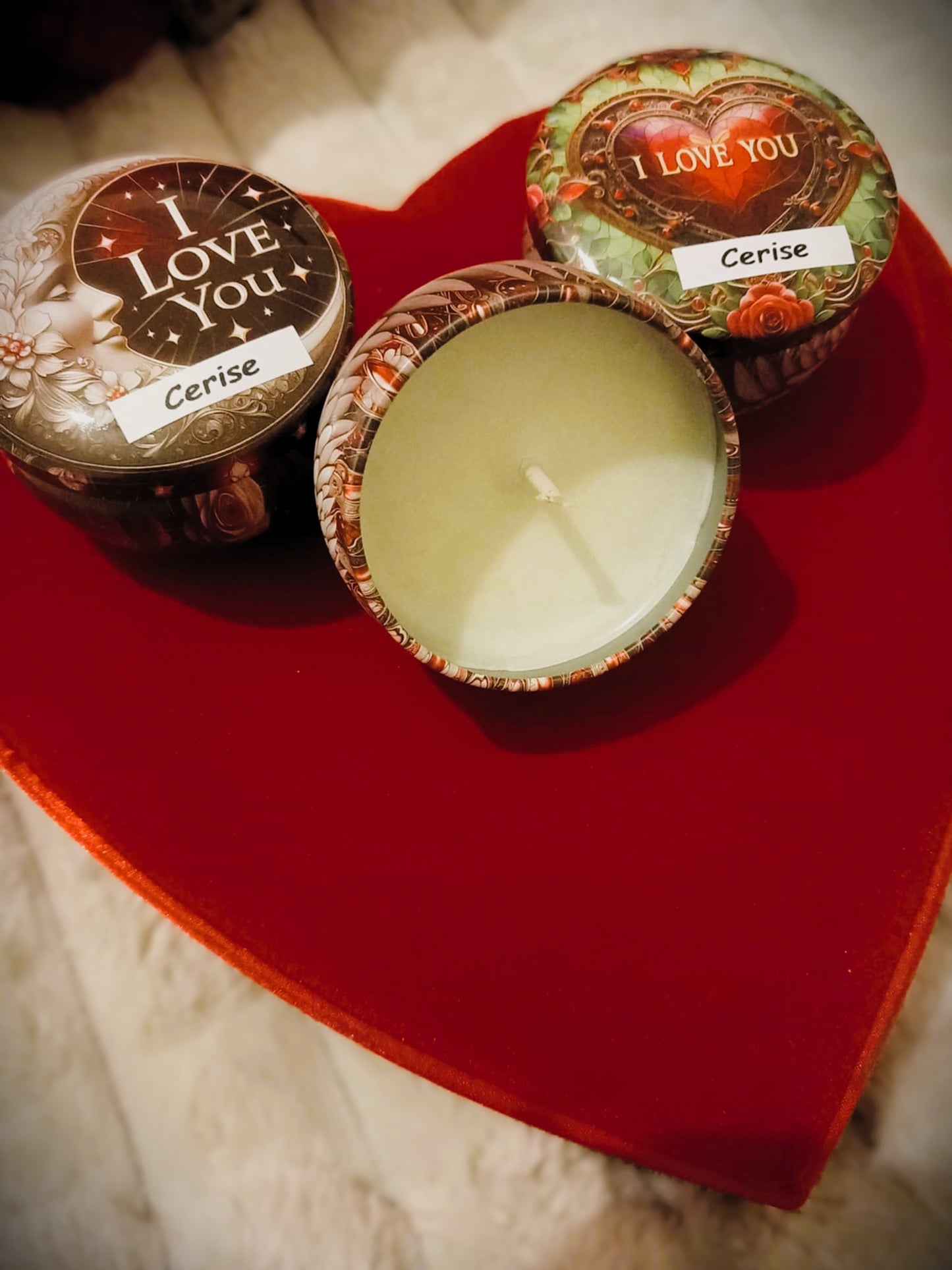 Bougie "Saint-Valentin"