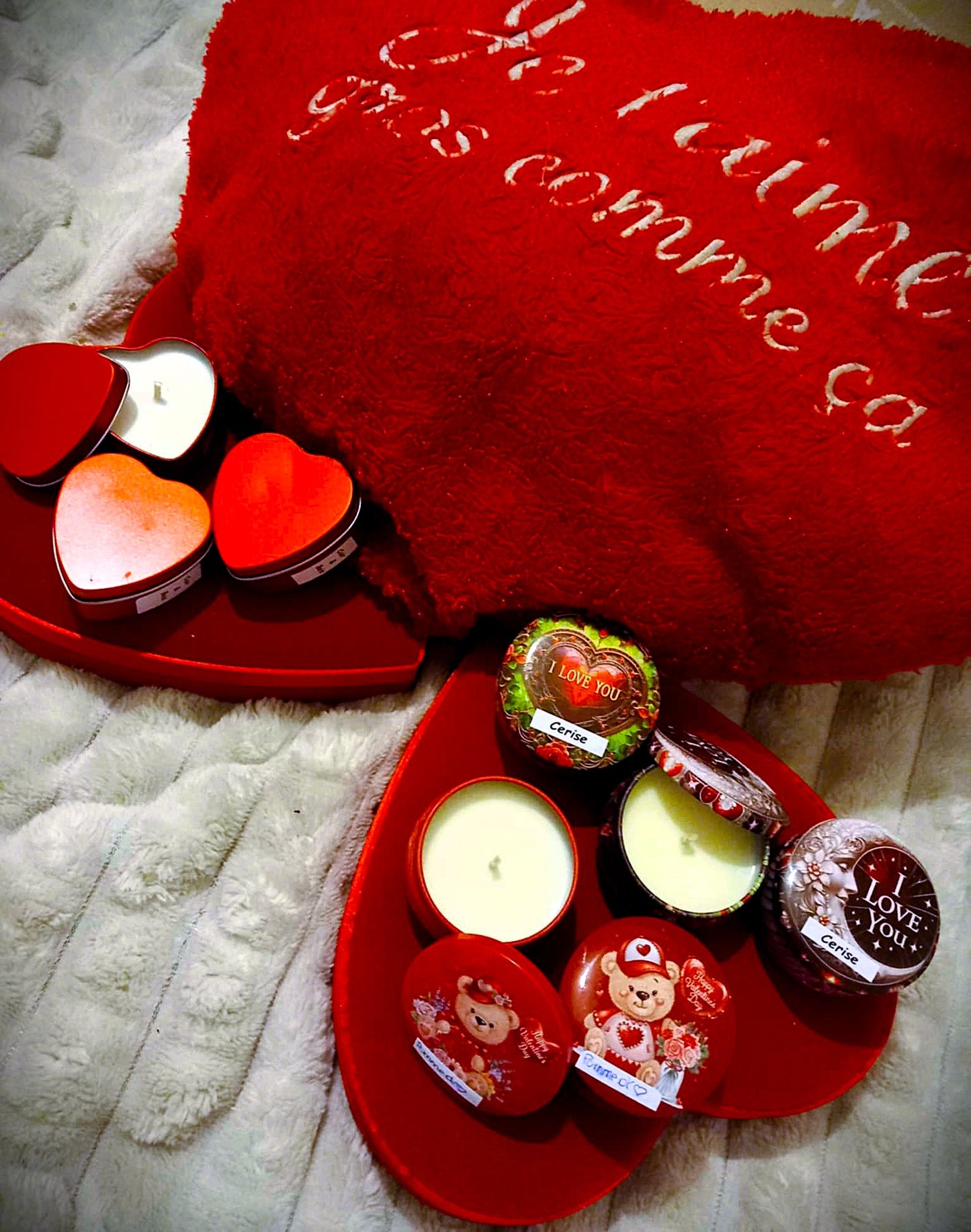 Bougie "Saint-Valentin"