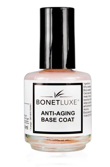 base couvrante anti-âge de Bonetluxe pour ongles naturels striés ou jaunis