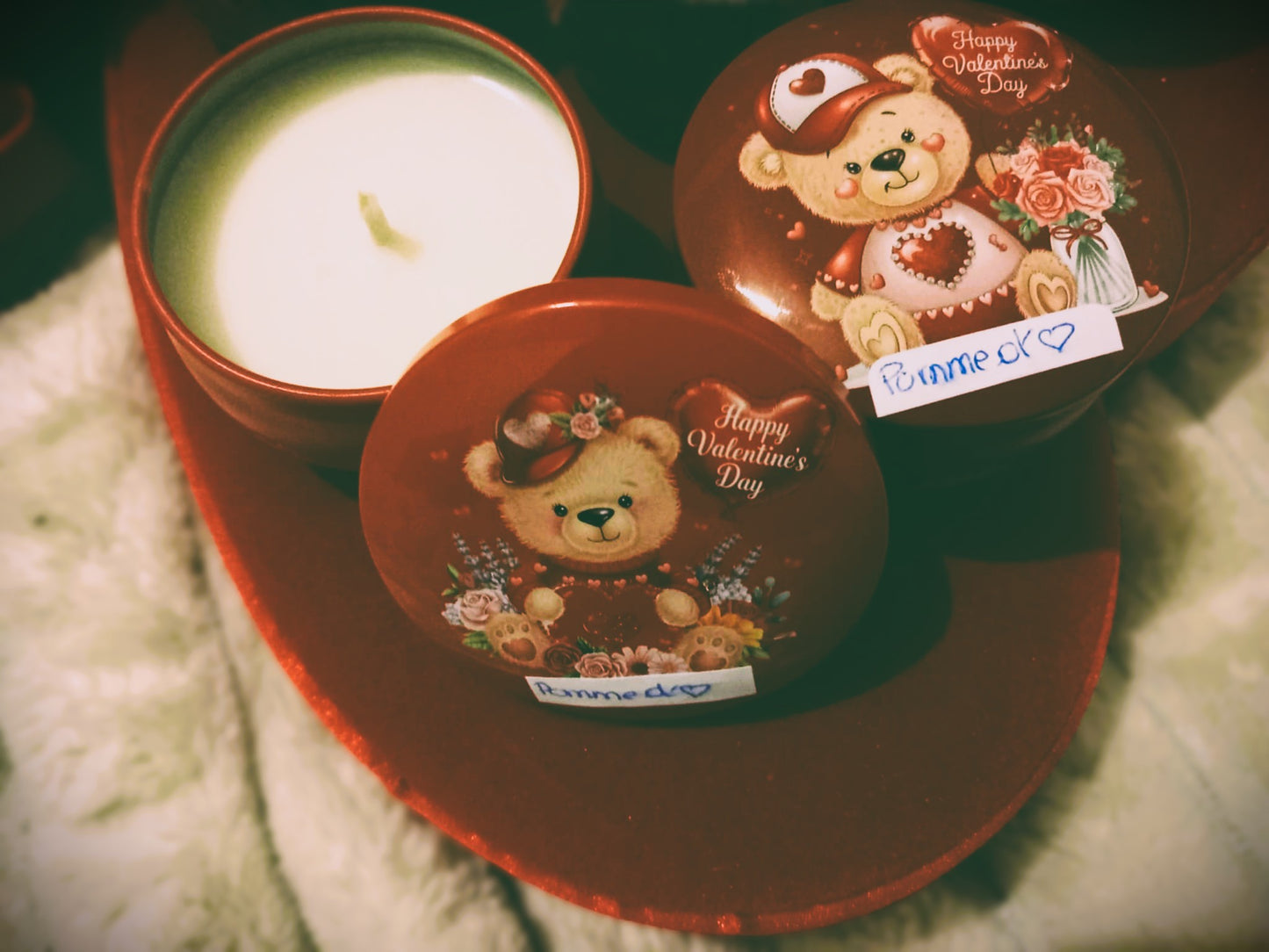 Bougie "Saint-Valentin"