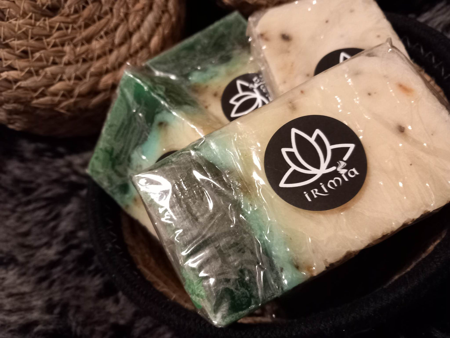 Savon artisanal à la découpe : THE VERT